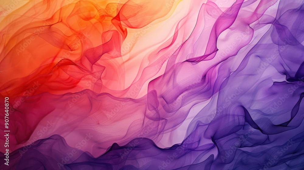 A Close-up Shot Abstract Watercolor Silhouettes of Watercolor business silhouettes, vibrant overlapping hues