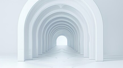 Canvas Print - 3d render of a corridor