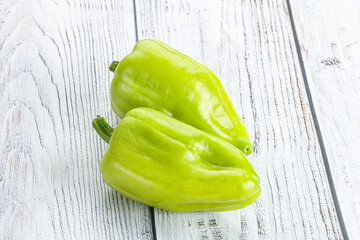 Poster - Green raw fresh bell pepper