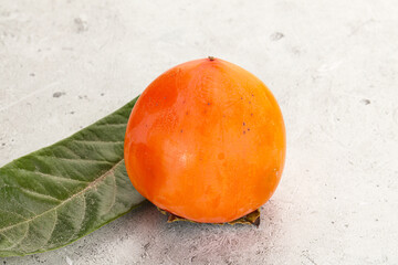 Fresh ripe sweet juicy persimmon