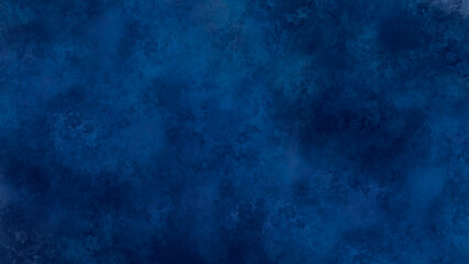 Wall Mural - Blue grunge background. Dark navy blue background. Abstract watercolor background texture.