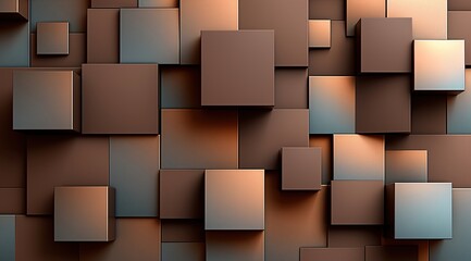 Canvas Print - abstract background with cubes