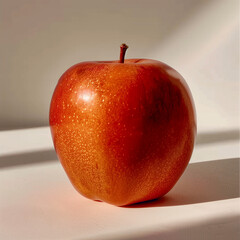 Wall Mural - red apple on a white background