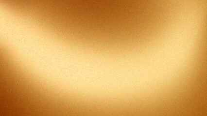 Golden gradient grain rough background with noise texture.