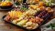© Sunanta - Festive Holiday Appetizers Platter with Selection of Delicious Snacks for Seasonal Celebration