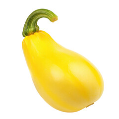 Sticker - Vibrant Yellow Squash on Isolated Background