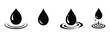 © Graphic Studio15 - Set of Water drop icon collection. Flat droplet symbol. Vector Illustration.
