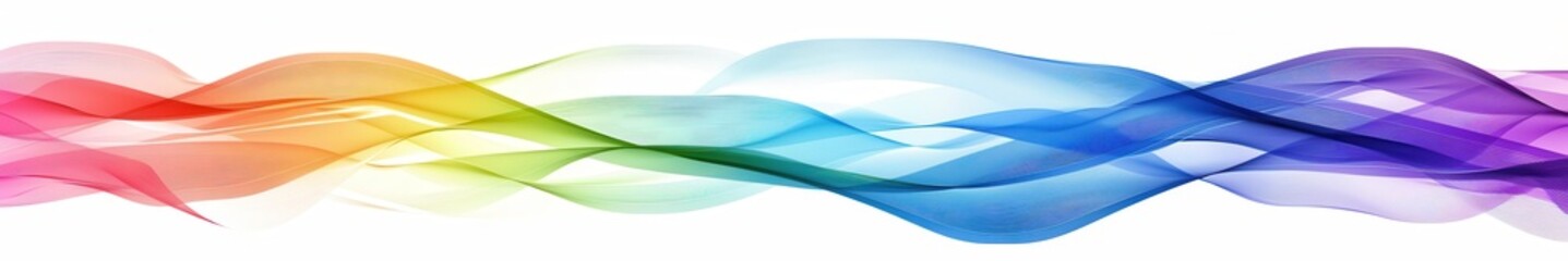 Wall Mural - Abstract rainbow gradient color waves, high energy. Background.