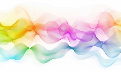 Wall Mural - Abstract rainbow gradient color waves, high energy. Background.