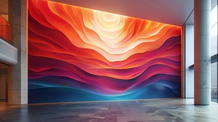 Poster - Abstract Wall Art Installation