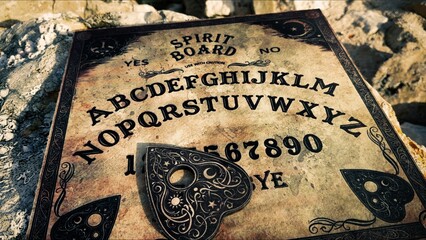 Wall Mural - Witchcraft Spiritual Halloween Game Ouija Board