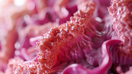 Canvas Print - A pink and purple flower with a fuzzy texture