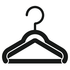 clothes hanger vector style silhouette 