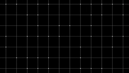 3d render Pattern square white and black line background animation moving up down Geometric abstract inspiration sketch minimalistic web net math science futuristic cyber pattern texture 30fps 4k loop