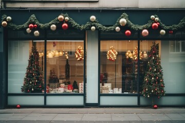 Wall Mural - Christmas shop day christmas tree.