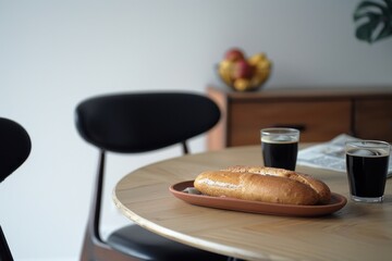 Sticker - Breakfast table with coffee