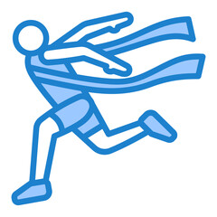 Sticker - Sprint Finish Icon