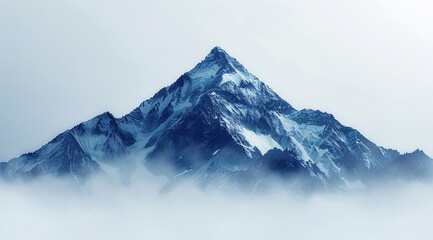 Canvas Print - snow covered mountains