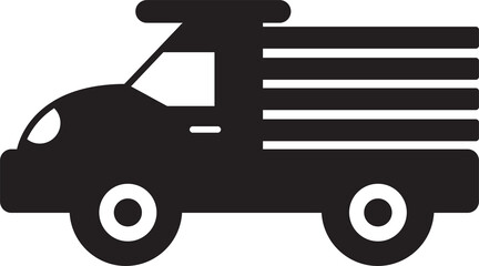 Wall Mural - Small Truck Glyph Icon