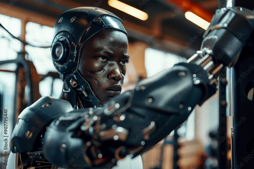 Robot cyborg humanoid helper in activities of daily life routine living ...