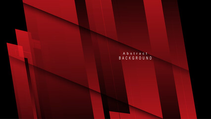 Wall Mural - Abstract Background Template with Red Shapes