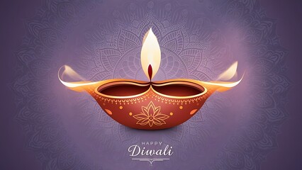 Wall Mural - Diwali, Indian Hindu Festive, Banner, Poster, Story.  
