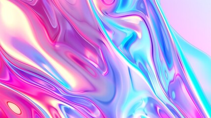 abstract background with pink and purple hologram and transparent film texture.