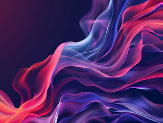 Poster - A colorful, abstract painting with purple, orange, and blue hues. The painting has a sense of movement and energy, with the colors blending and flowing together in a dynamic way