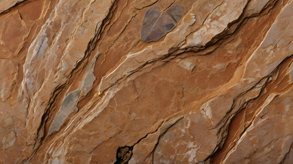 Canvas Print - brown sandstone with a coarse texture and visible quartz inclusions