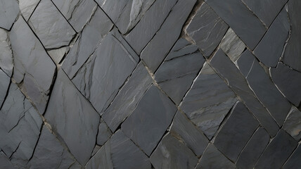 Wall Mural - silver-gray slate with a subtle metallic sheen and smooth surface