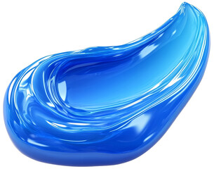 a vibrant blue liquid swirl, showcasing fluidity and elegance, ideal for creative projects and moder