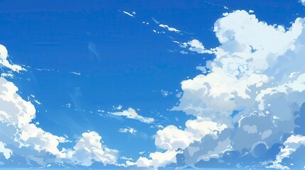 blue sky with clouds