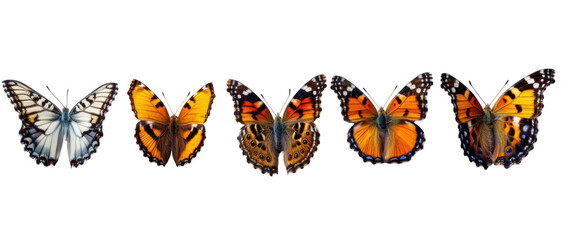 Vibrant Butterfly Collection - PNG Format