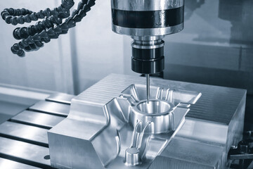 Aufkleber - Manufacturing professional metalworking machine. Industrial concept. Programmable modern cnc digital  digital program machine