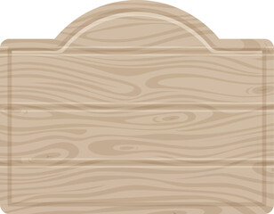 Wall Mural - timber texture board. realistic wooden signboard template