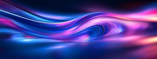 Wall Mural - Abstract Blue and Violet Motion Speedlines