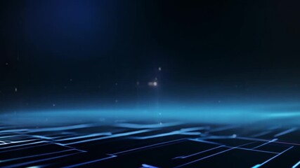 Technology with line pattern on blue background. Modern hi-tech digital technology concept. future science techno design for background 