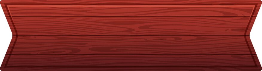 Wall Mural - banner label with realistic wooden texture. empty board