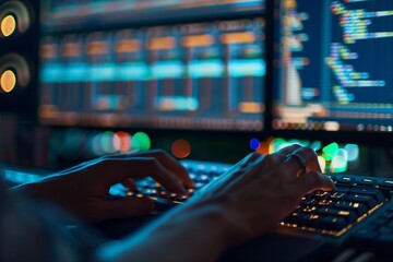 Computer Programmer Using Development Software