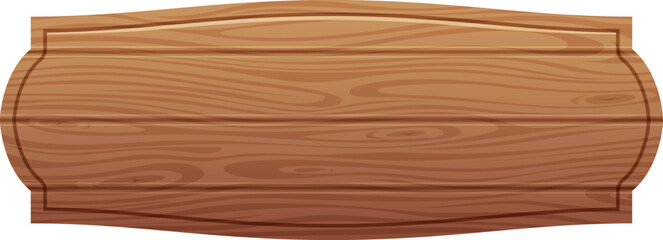Wall Mural - wooden textured label banner. rural sign board