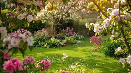 Wall Mural - Attractive blossom in an attractive garden