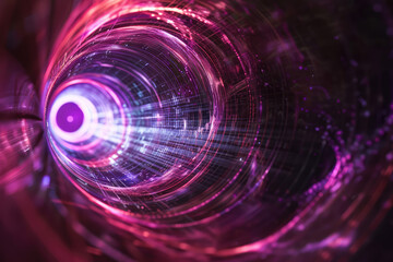 Particle accelerator, quantum entanglement visualized, light bending around a black hole