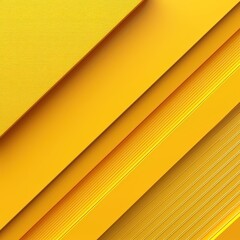 Sticker - Bright Yellow Textures With Stripes and Lines in Abstract Design