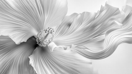 Canvas Print -   A monochrome depiction of a flower centered in the frame is a prominent bloom in the photograph