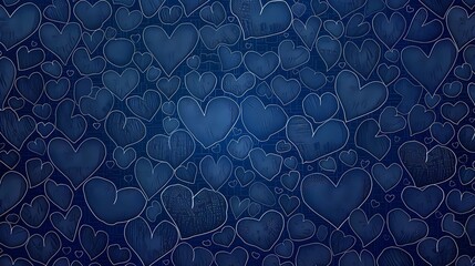 Poster - seamless heart pattern