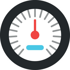 Wall Mural - speedometer color icon. car control panel gauge