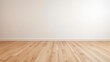 © Voilla - Empty room with wooden floor and white wall.