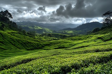 Sticker - rice field in the mountains