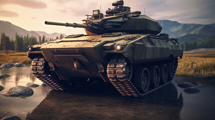 Wall Mural - russian tank t