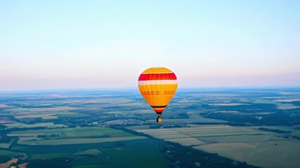 Sticker - The balloon slowly deflates as it reaches its maximum altitude providing a serene view of the world below.